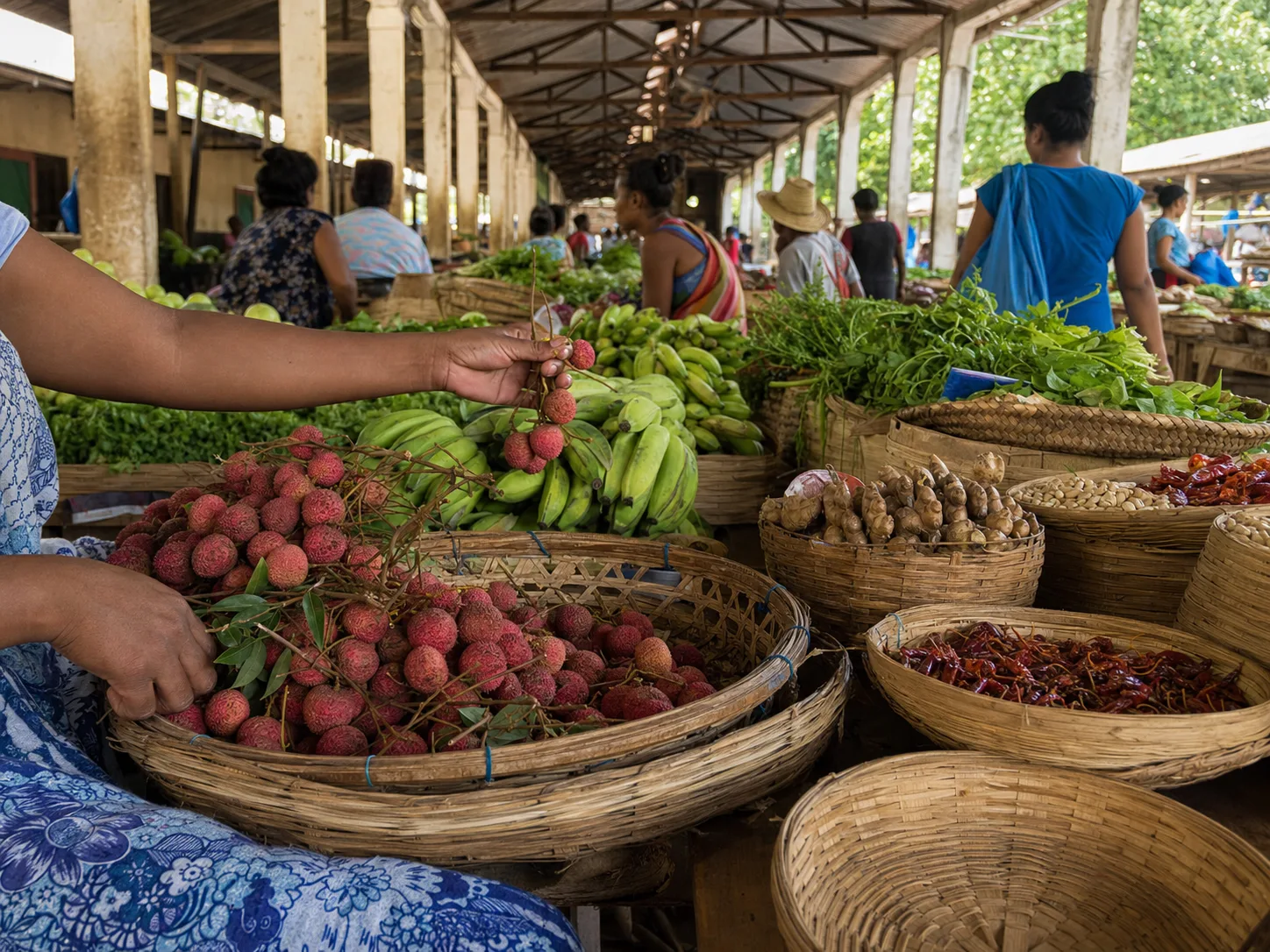 Scène de marché à Toamasina